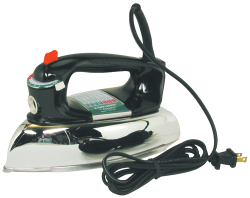 Black+Decker F67E-2 Steam Iron, 120 V, 1100 W, Aluminum, Black