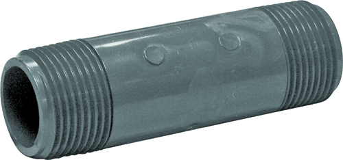 GENOVA 3405040 Pipe Nipple, 1 in MIP x MIP, 4 in L, Gray