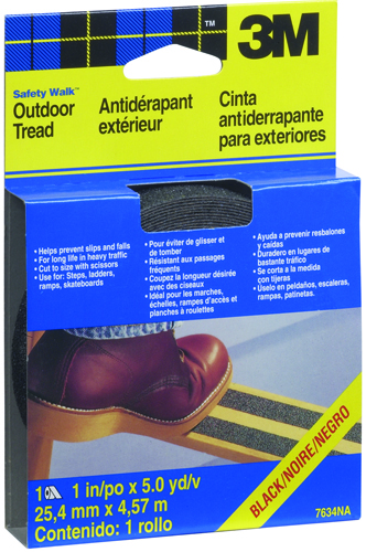 3M Safety-Walk 7634 Outdoor Tread, 4.572 m L, 1 in W