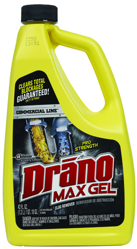 Drano Max Gel 22118 Clog Remover, 42 oz Bottle