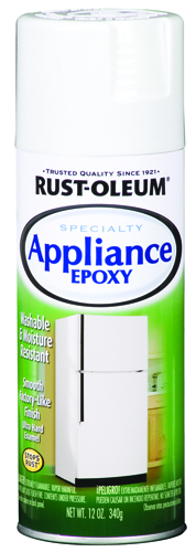 RUST-OLEUM 7881830 Ultra-Hard Appliance Epoxy Spray Paint, Gloss, White, 12