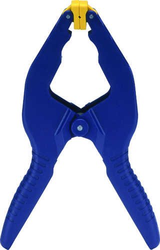 IRWIN 58300 Spring Clamp, 3 in Clamping, Resin, Blue/Yellow