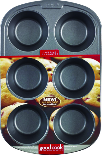 Goodcook 04033 Muffin Pan, 6-Compartment, Steel