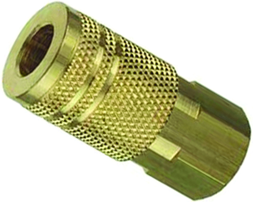 Tru-Flate 13-237 I/M-Style Coupler, 3/8 in FNPT, Brass