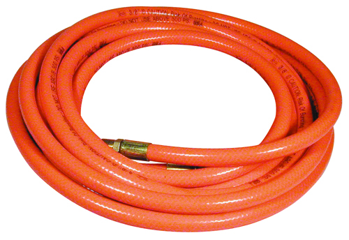 Amflo 576-25A Air Hose, 3/8 in OD, MNPT, PVC, Orange