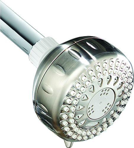 Waterpik TRS-529T Shower Head, Plastic, Brushed Nickel