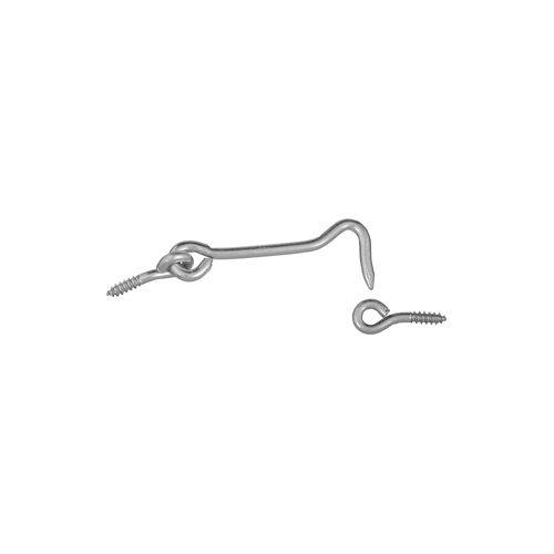 National Hardware V2000 Series N117-994 Hook and Eye, Steel, Zinc, 2 Pack