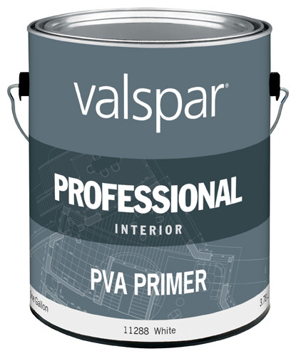 VALSPAR 11288 PVA Primer, White, 1 gal Pail