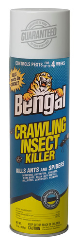 Bengal Insect Killer, 16 oz, Aerosol Can, Liquid, 1 Specific Gravity, Spray