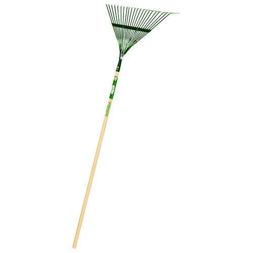 Landscapers Select Lawn/Leaf Rake, 54 In L Wood, 22 Steel Tine