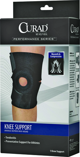 CURAD ORT23260D Knee Support, Neoprene Bandage, 10-1/4 in L