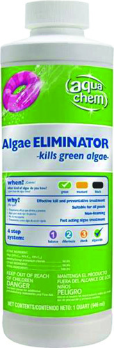 AquaChem 15131AQU Algae Eliminator, 1 qt Bottle