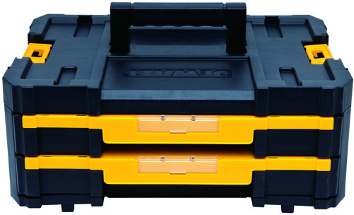 DeWALT TSTAK IV DWST17804 Double Shallow Drawer, 16.5 lb Storage, 2-Drawer,