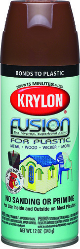 Krylon K02340007 Spray Paint, Gloss, Espresso, 12 oz Can