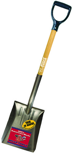 BULLY Tools 72520 Shovel, 9-1/2 in W Blade, Ashwood Handle