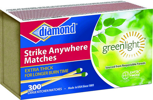 diamond 02123 Strike Anywhere Fire Match, 300-Stick Box