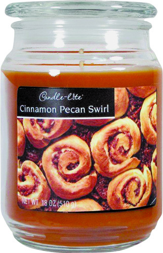 Candle-Lite 3297549 Jar Candle, Caramel Brown