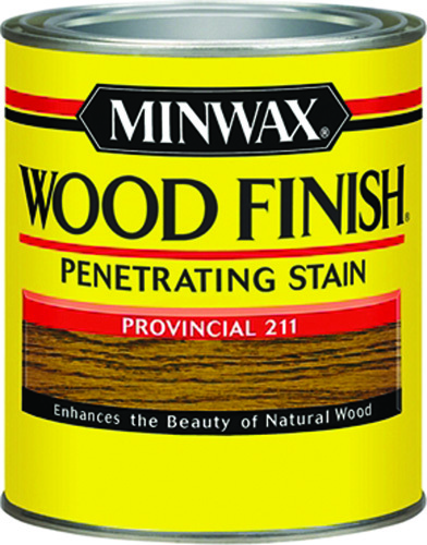 Minwax Wood Finish 22110 Wood Stain, Satin, Provincial, 0.5 pt Can