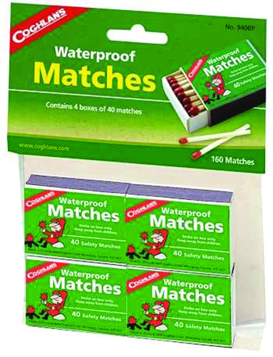 Coghlan'S 940BP Waterproof Matches, 4 Box