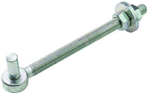 Stanley 130617 Full Threaded Bolt Hook, 8 in L x 5/8 in W, Zinc Plated