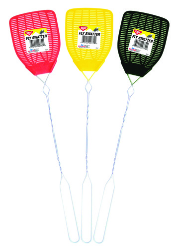 Enoz R-37/51/12 Fly Swatter, Plastic Mesh, Green/Orange/Pink/Purple Mesh