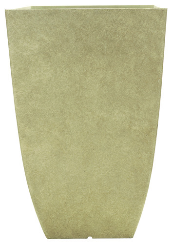 Southern Patio HDR-029885 Tall Planter, 20-3/4 in H, Square, Resin, Bone