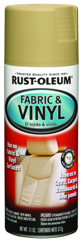 RUST-OLEUM AUTOMOTIVE 248921 Fabric and Vinyl Spray Paint, Sand, 11 oz