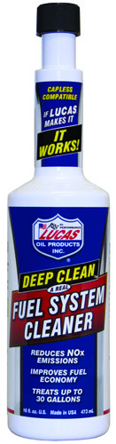 Lucas Oil Deep Clean 10512 Fuel System Cleaner Straw, 16 oz Bottle