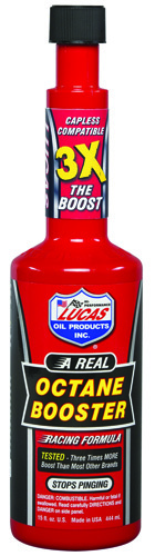 Lucas Oil 10026 Octane Performance Booster Light Yellow, 15 oz Bottle