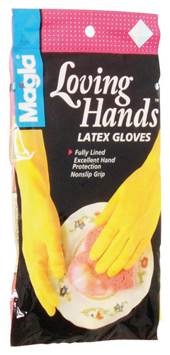 SPONTEX 69983 Extra-Flexible Protector Gloves Latex Yellow - Large