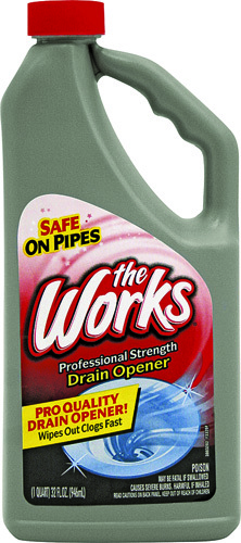 The Works 33320WK Drain Opener, 32 oz Bottle