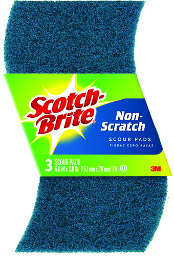 Scotch-Brite 623-S-14 Scouring Pad, 6 in L, 3 in W