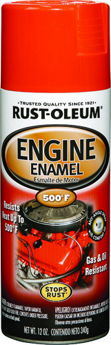 RUST-OLEUM AUTOMOTIVE 248941 Engine Enamel Spray Paint, Chevy Orange, 12 oz