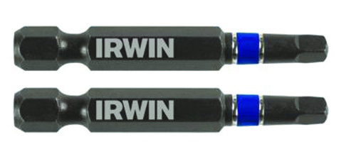 IRWIN 1837485 Power Bit, #3 Drive, Square Recess Drive, 1/4 in Shank, Hex