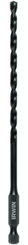 IRWIN 1870546 Masonry Bit Impact Drill Bit, 3-3/4 in L Flute, Hex Shank, 1/4