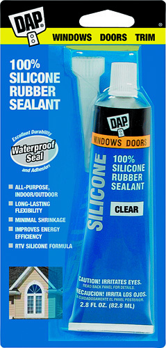 DAP 7079800753 Window and Door Sealant, Clear, 2.8 fl-oz Squeeze Tube