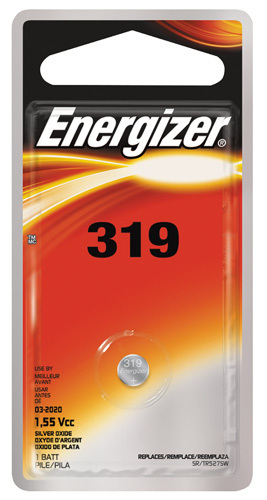 Energizer 319BPZ Coin Cell Battery, 319 Battery, Silver Oxide, 1.5 V Battery