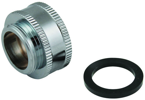 Plumb Pak PP800-64LF Faucet Aerator Adapter, 3/4-11.5 x 55/64-27 in