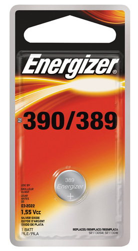 Energizer 389BPZ Coin Cell Battery, 389 Battery, Silver Oxide, 1.5 V Battery