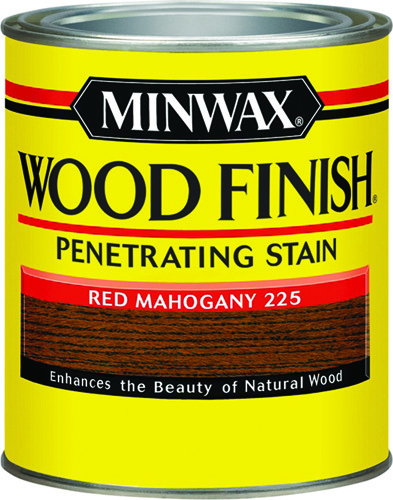 Minwax Wood Finish 70007444 Wood Stain, Red Mahogany, 1 qt Can