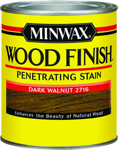 Minwax Wood Finish 70012444 Wood Stain, Dark Walnut, 1 qt Can