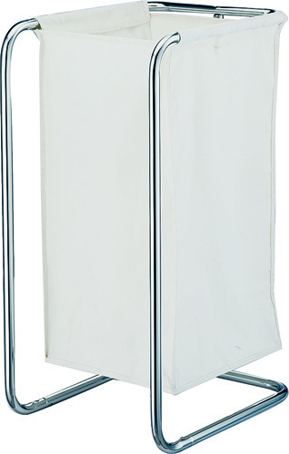 LAUNDRY SORTER W/BAG CHROME