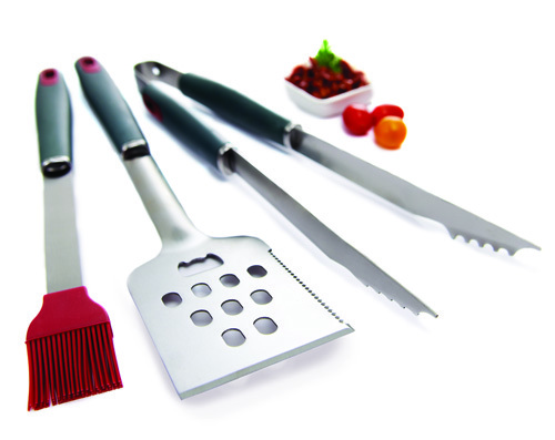 GrillPro 40025 Tool Set, Stainless Steel, 3