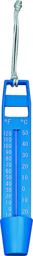 JED Pool Tools 20-208 Pool Thermometer with Water Pocket, -10 to 120 deg F