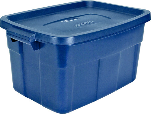 RUBBERMAID 14GAL TOTE DARK BLUE