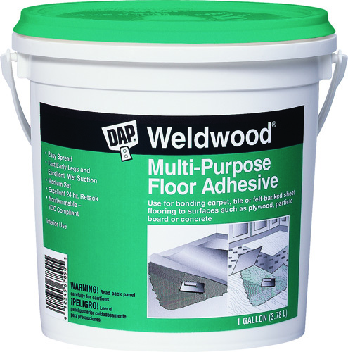 DAP Weldwood 00142 Floor Adhesive, 1 gal Pail