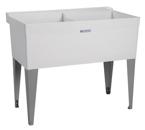 ELM UTILATUB 27F Laundry Tub, 20 in W x 14-3/8 in D Bowl, Thermoplastic,