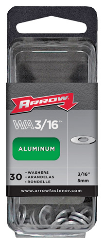 Arrow WA316 Rivet Washer, 3/16 in ID, Aluminum