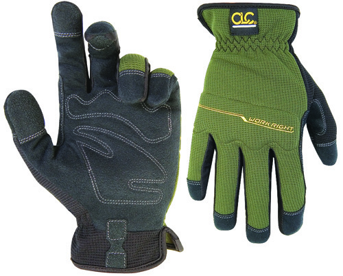 CLC 123M High-Dexterity Work Gloves, M, Elastic Cuff, Polyester/Synthetic