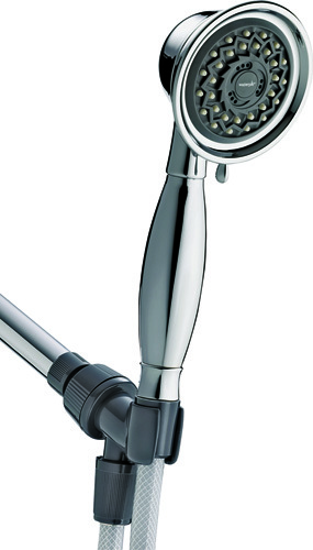 Waterpik VAT-343E Handheld Shower Head, 3-Spray Function, 60 in L Hose,